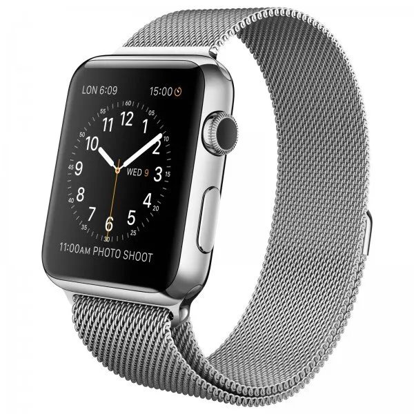 Apple Watch (42 mm) Paslanmaz çelik Kasa ve Milano Loop Akıllı Saat