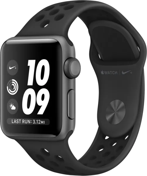 Apple Watch Nike+ Series 3 GPS (38 mm) Uzay Grisi Alüminyum Kasa ve Antrasit/Siyah Nike Spor Kordon Akıllı Saat
