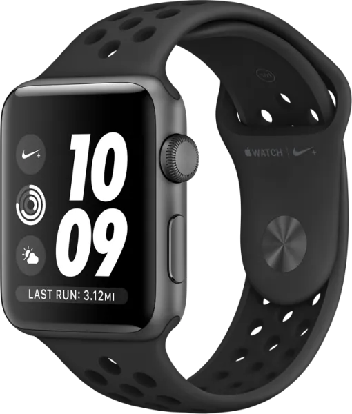 Apple Watch Nike+ Series 3 GPS (42 mm) Uzay Grisi Alüminyum Kasa ve Antrasit/Siyah Nike Spor Kordon Akıllı Saat
