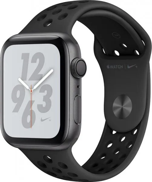Apple Watch Nike+ Series 4 (44 mm) Uzay Grisi Alüminyum Kasa ve Antrasit/Siyah Nike Spor Kordon Akıllı Saat