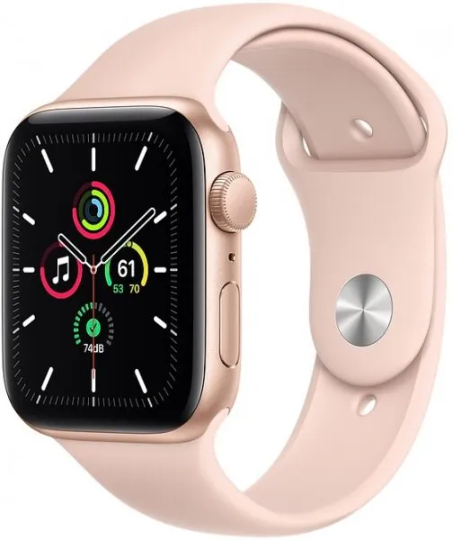 Apple Watch SE (44mm) Altın Rengi Alüminyum Kasa ve Spor Kordon Akıllı Saat