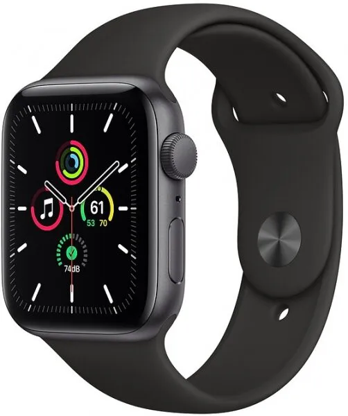 Apple Watch SE (44mm) Uzay Grisi Alüminyum Kasa ve Spor Kordon Akıllı Saat