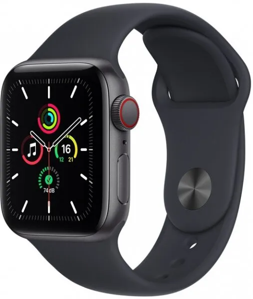 Apple Watch SE Cellular (40mm) Uzay Grisi Alüminyum Kasa ve Spor Kordon (MKR23TU/A) Akıllı Saat