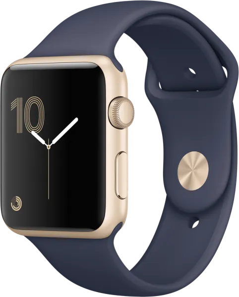 Apple Watch Series 1 (42 mm) Altın Rengi Alüminyum Kasa ve Gece Mavisi Spor Kordon Akıllı Saat