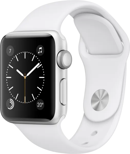 Apple Watch Series 2 (38 mm) Gümüş Rengi Alüminyum Kasa ve Beyaz Spor Kordon Akıllı Saat