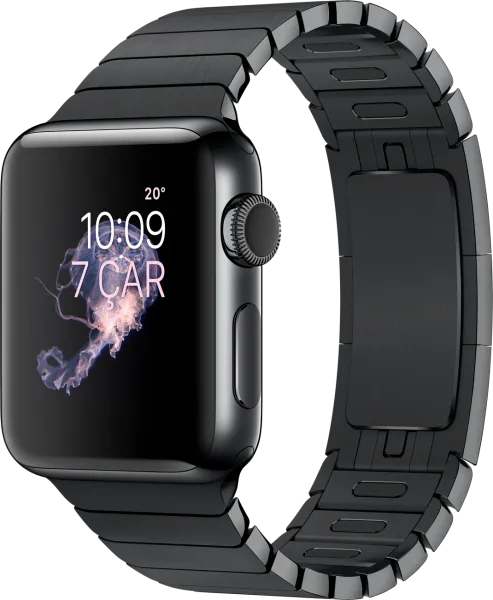 Apple Watch Series 2 (38 mm) Uzay Siyahı Paslanmaz çelik Kasa ve Baklalı Model Uzay Siyahı Bilezik Akıllı Saat