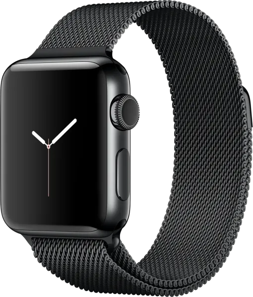 Apple Watch Series 2 (38 mm) Uzay Siyahı Paslanmaz çelik Kasa ve Uzay Siyahı Milano Loop Akıllı Saat