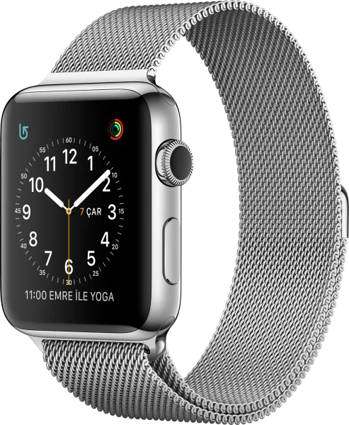 Apple Watch Series 2 (42 mm) Paslanmaz çelik Kasa ve Milano Loop Akıllı Saat