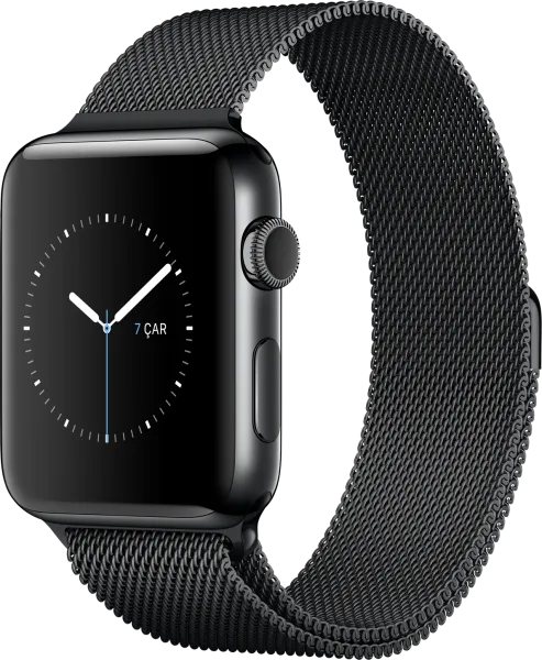Apple Watch Series 2 (42 mm) Uzay Siyahı Paslanmaz çelik Kasa ve Uzay Siyahı Milano Loop Akıllı Saat