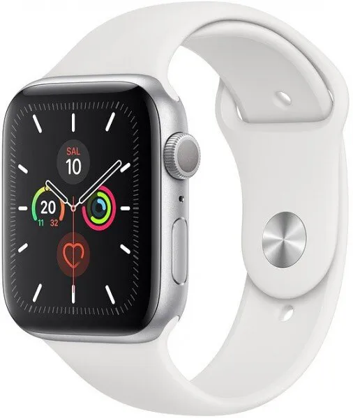 Apple Watch Series 5 (40mm) Gümüş Rengi Alüminyum Kasa ve Spor Kordon 40 mm Akıllı Saat