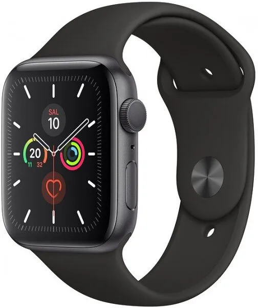 Apple Watch Series 5 (44mm) Uzay Grisi Alüminyum Kasa ve Spor Kordon 44 mm Akıllı Saat