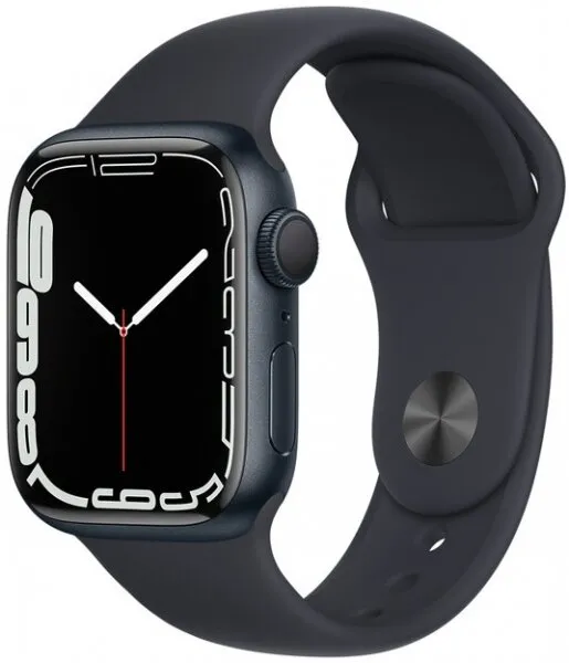 Apple Watch Series 7 41mm Gece Yarısı Alüminyum Kasa ve Spor Kordon (MKMX3TU/A) Akıllı Saat