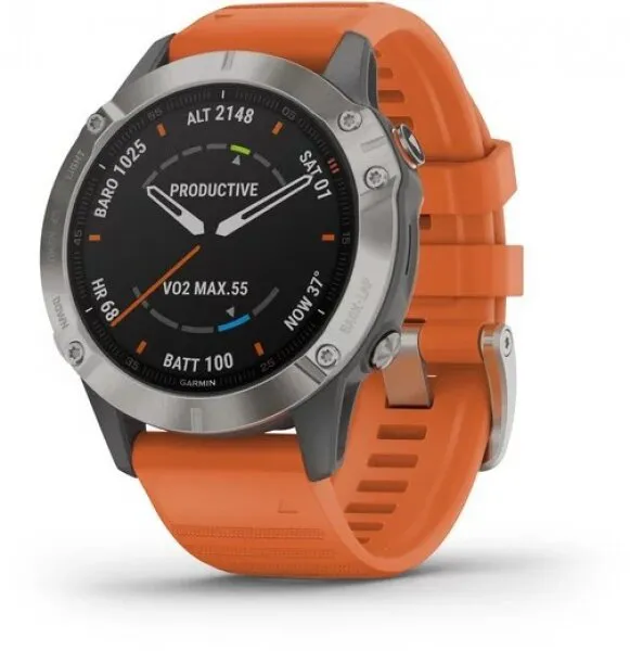 Garmin Fenix 6 Sapphire Titanium Titanyum Akıllı Saat