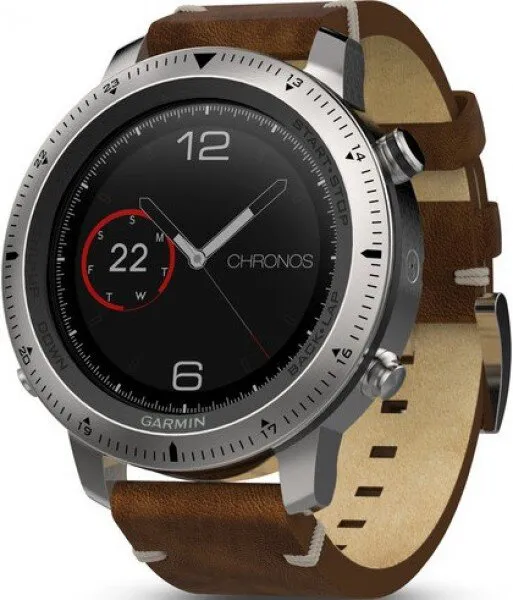 Garmin Fenix Chronos Leather Kahverengi (010-01957-00) Akıllı Saat