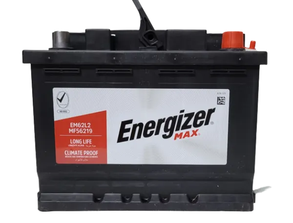 Energizer Max 12V 62Ah (EM62L2) Akü