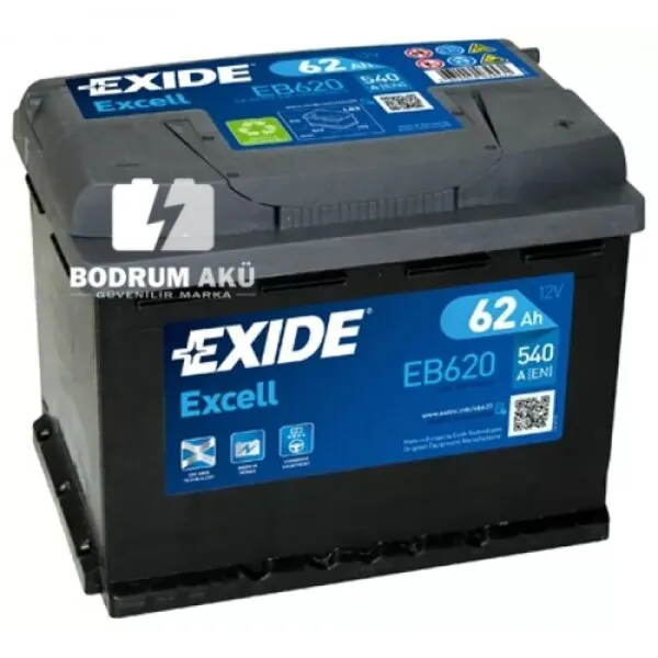 Exide Excell EB620 12V 62Ah Akü