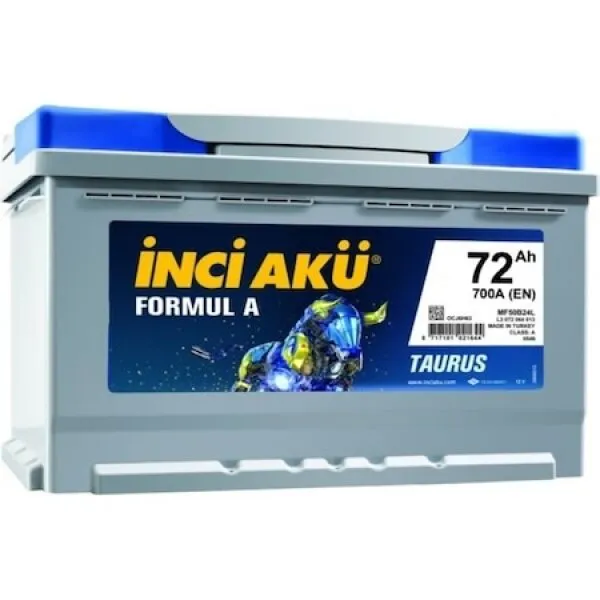 İnci Akü Formul A Taurus 12V 72Ah Akü