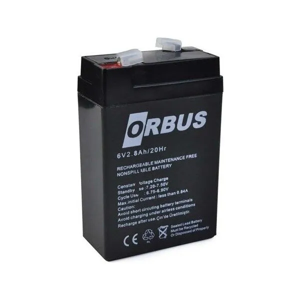 Orbus 6V 2.8Ah Akü