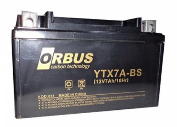 Orbus YTX7A-BS 12V 7Ah Akü