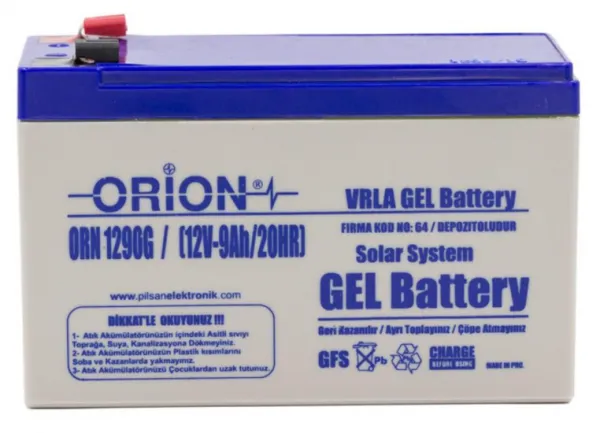 Orion ORN1290G 12V 9Ah Akü