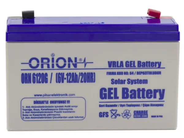 Orion ORN612OG 6V 12Ah Akü
