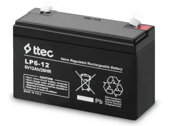 Ttec AGM 6V 12Ah Akü