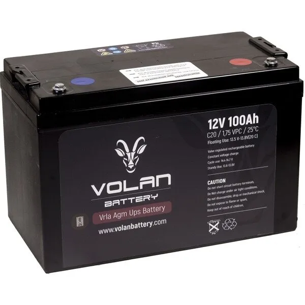 Volan Battery 12V 100Ah Akü