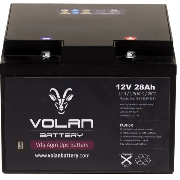 Volan Battery 12V 28Ah Akü