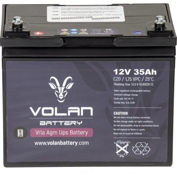 Volan Battery 12V 35Ah Akü