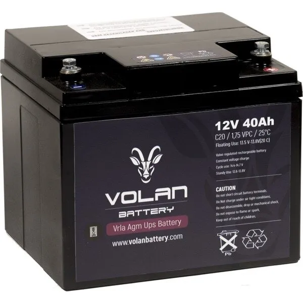 Volan Battery 12V 40Ah Akü