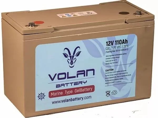 Volan Battery Marin Jel 12V 110Ah Akü