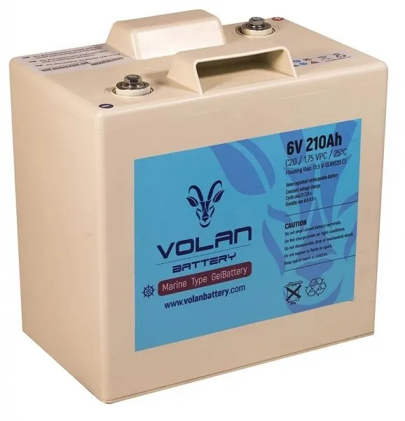 Volan Battery Marin Jel 6V 210Ah Akü
