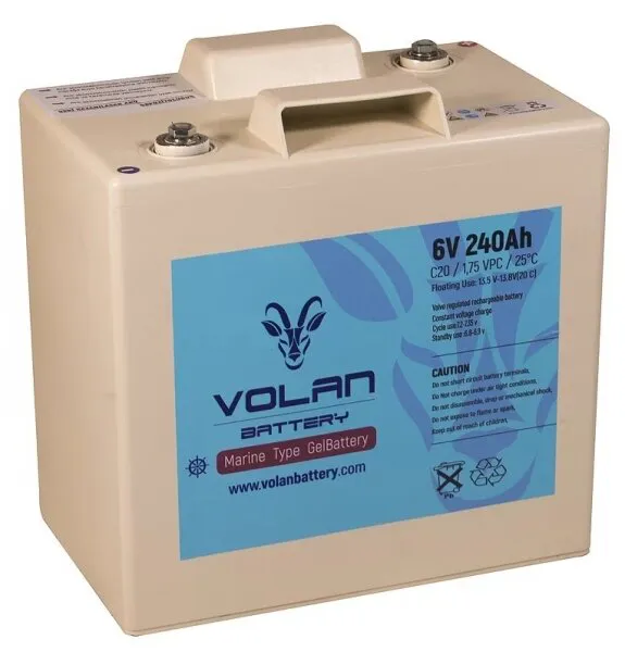 Volan Battery Marin Jel 6V 240Ah Akü