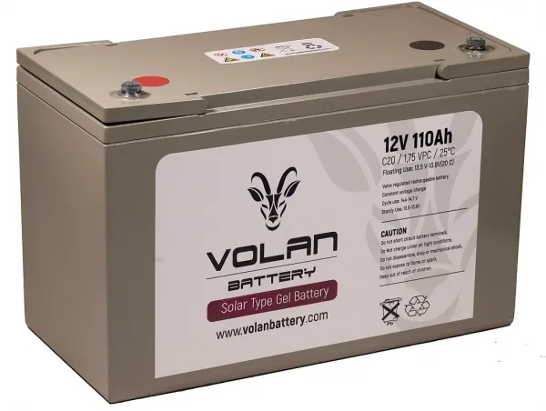 Volan Battery Solar Jel 12V 110Ah Akü