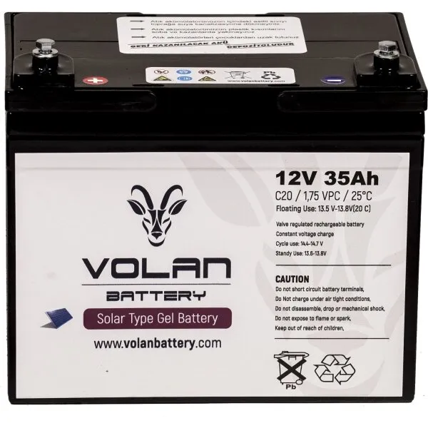 Volan Battery Solar Jel 12V 35Ah Akü