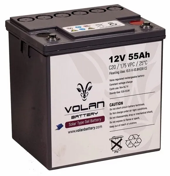 Volan Battery Solar Jel 12V 55Ah Akü
