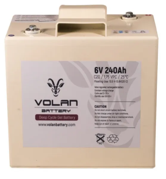 Volan Battery Solar Jel 6V 240Ah Akü