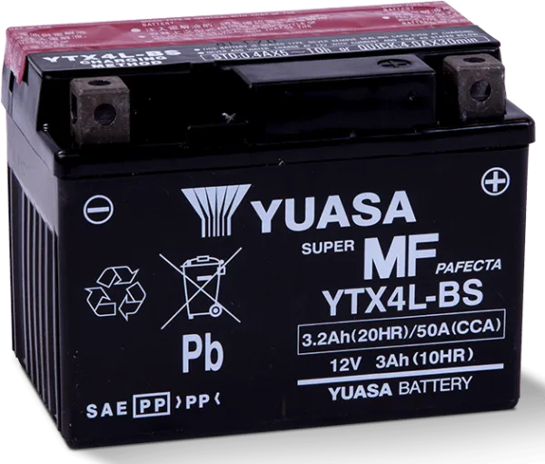 Yuasa YTX4L-BS 12V 3Ah Akü