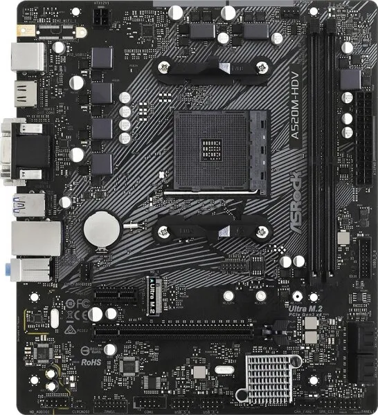 ASRock A520M-HDV AM4 Soket Anakart