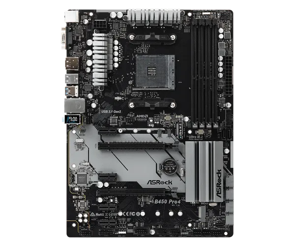 ASRock B450 Pro4 AM4 Soket Anakart