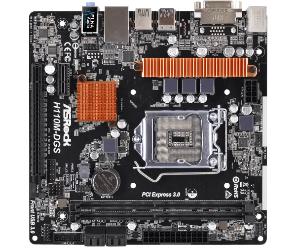 ASRock H110M-DGS R3.0 LGA 1151 Soket Anakart