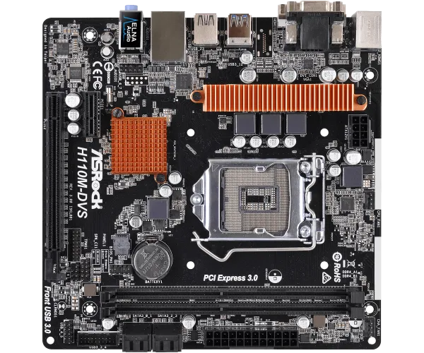 ASRock H110M-DVS R3.0 LGA 1151 Soket Anakart