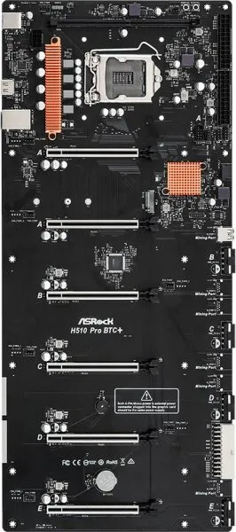 ASRock H510 Pro BTC+ LGA 1200 Soket Anakart