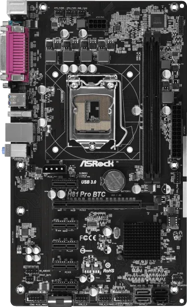 ASRock H81 Pro BTC R2.0 LGA 1150 Soket Anakart