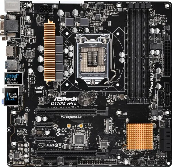 ASRock Q170M vPro LGA 1151 Soket Anakart