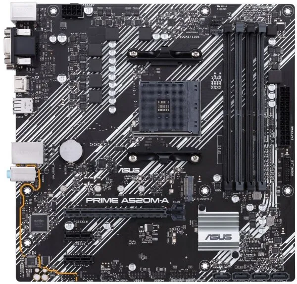 Asus Prime A520M-A AM4 Soket Anakart