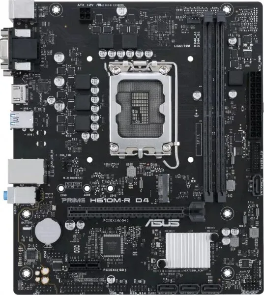 Asus Prime H610M-R D4 LGA 1700 Soket Anakart