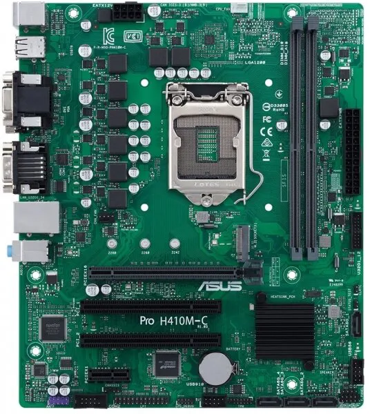 Asus Pro H410M-C/CSM LGA 1200 Soket Anakart