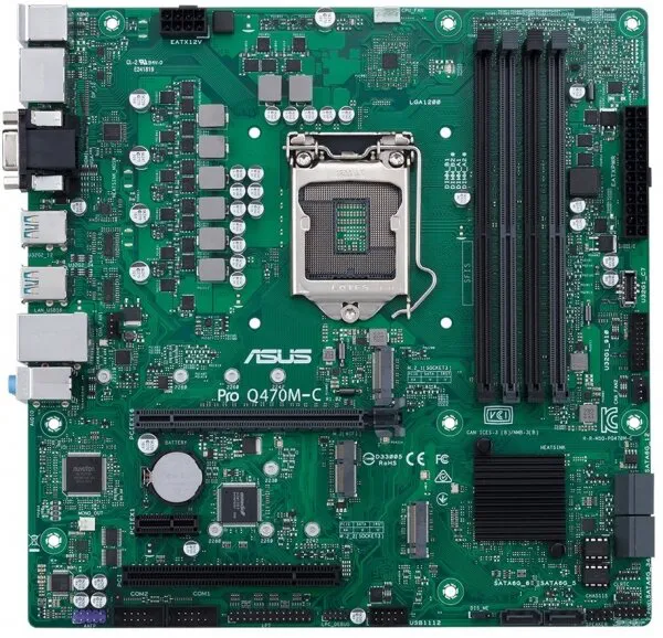 Asus Pro Q470M-C/CSM LGA 1200 Soket Anakart