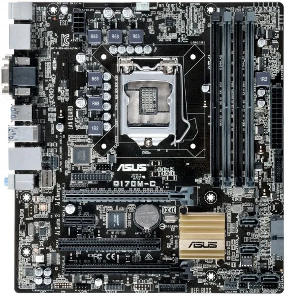 Asus Q170M-C/CSM LGA 1151 Soket Anakart